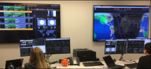 Image of the mission operations team in Spaceflight Industries' Network Operations Center 